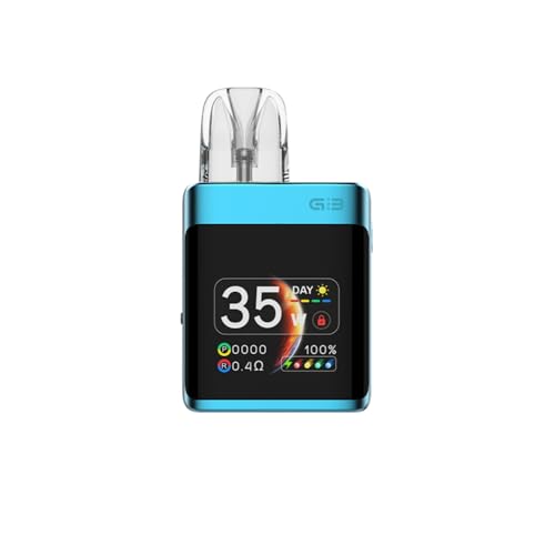 Caja Caliburn G3 Pro KOKO Kit U'well batería incorporada de 1250 mAh Cartucho Caliburn G3 Pod 3 ml 0,4/0,9 ohm pantalla TFT de 1,8'' e-cigarrillo Vaporizador Original (Azul cielo) - No Nicotine