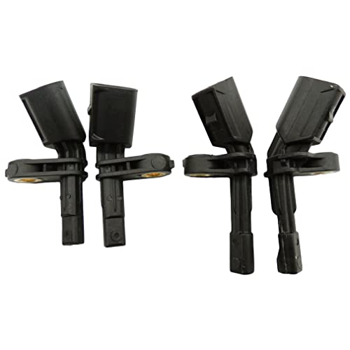 HiSport ABS Wheel Speed Sensor - Front Rear Left & Right Location, Compatible with Audi A3/Q3/TT VW Beetle/CC/EOS/Golf/GTI/Jetta/Passat/R32/Rabbit, Pack of 4