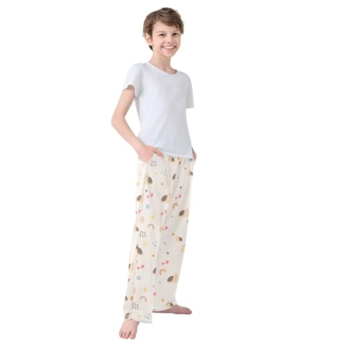 Boys' Pants Snail Animal Long Bottoms Jogger Pants Elastic Waist Trousers with Pockets S-XL4