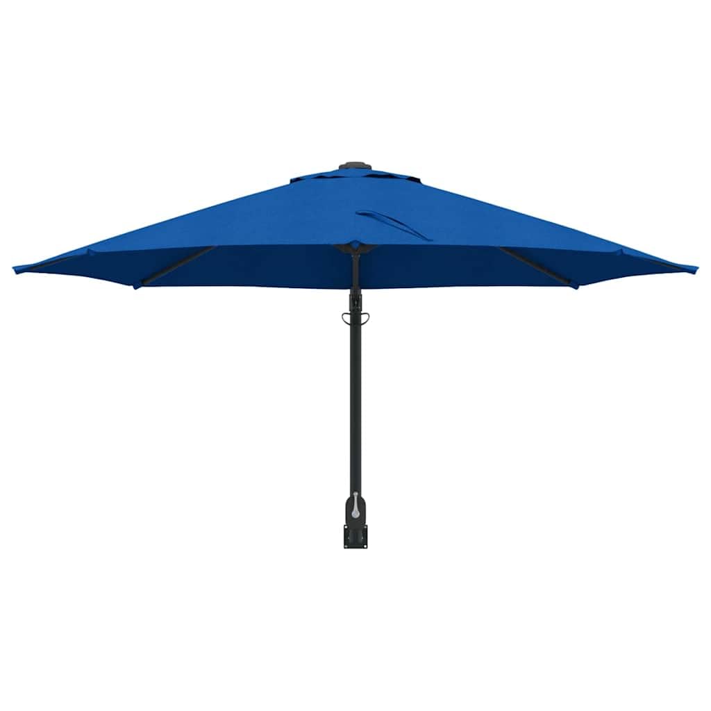 Parasol ogrodowy, piaskowy x x stal poliestrowa, odchylany z korbą, ochrona przed promieniowaniem UV, zapewnia cień na taras, balkon, do ogrodu, trwały parasol przeciwsłoneczny z nachyleniem