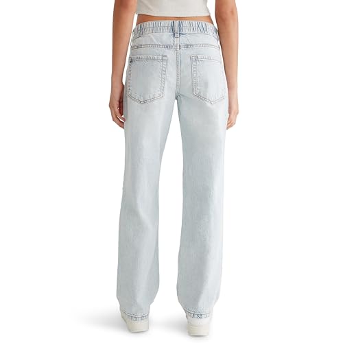 AEROPOSTALE Women's Low Rise Elastic Waist Baggy Jean2