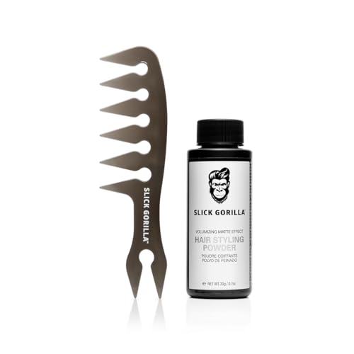 Slick Gorilla Comb Set (Hair Styling Powder 20g + Comb)