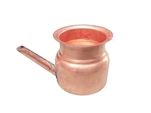 Hijet Beautiful Copper Jalneti,Abhishek Patra/Lota/Jaldhara Pot Blessings Wealth Inspiration Vastu Compassion Good Luck.