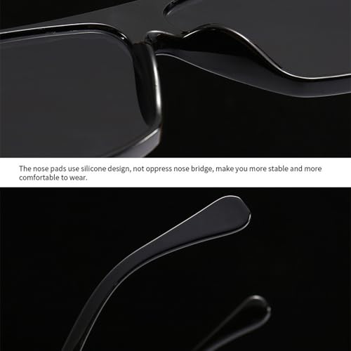 Lunettes de soleil surdimensionnées hommes tendance rétro chic noir