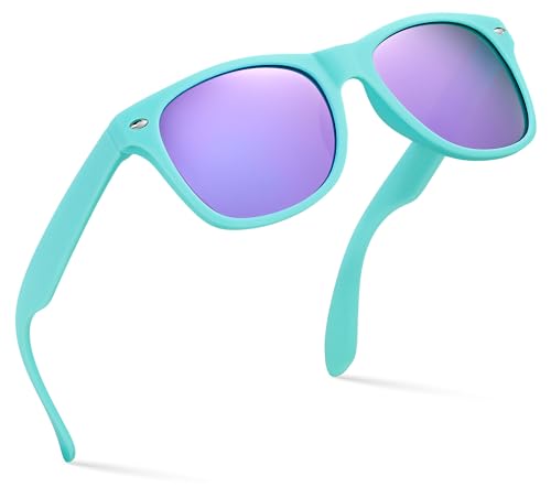 Image of Retro Rewind Kids Sunglasses for Boys Girls Age 3-12 - Shatterproof UV400 Toddler Children Sun Glasses
