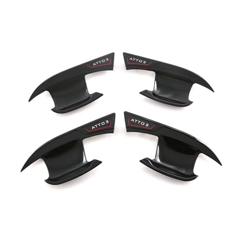 �Ԃ̊O���̃h�A�n���h���J�o�[ Compatible With Byd For Atto 3 2022 2023 �Ԃ̑����h�A�n���h���J�o�[�ԃA�N�Z�T���[�O���X�^�C�����O(Bowl black)