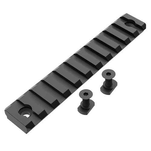 11-Slot Aluminum Mlok Picatinny Rail Mount, T-Nuts & Screws & Hex Wrench Included (MK11)