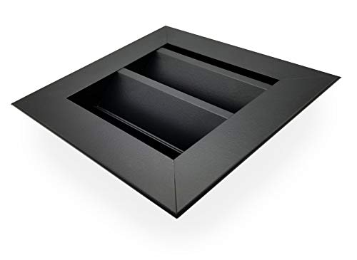 16" W X 16" H Aluminum Exterior Vent For Walls & Crawlspace - Rain & Waterproof Air Vent With Screen Mesh - Hvac Grille - Black [Outer Dimensions 17.5”W X 17.5”H] #TOP1