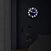 HITO 12 Inch Night Light Wall Clock Battery Operated Brightness Adjustable, Metal Frame, Glass Cover(Hands + Numbers Illuminate)