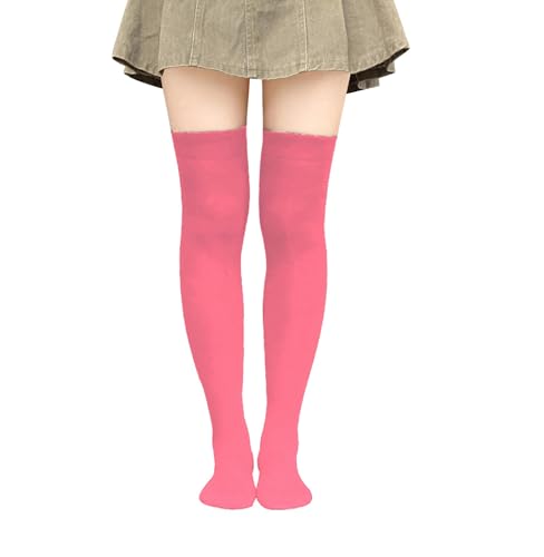 Image of Bestjybt Women Thigh High Socks Cotton Warm Long Over Knee High Stockings