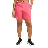 Champion Women's Sport, Powerblend, Moisture-Wicking Gym Shorts, 6.5' Inseam, Pinky Peach, Large