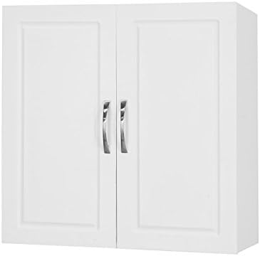 SoBuy FRG231-W, Kitchen Bathroom Wall Cabinet Wall Storage Cabinet Unit with Double Doors, 60x30x60cm, White