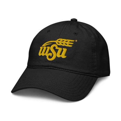 Gorra ajustable oficial Wichita State Shockers negra miniatura 1
