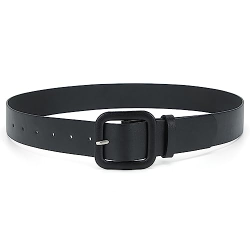 Women's Faux Leather Belt Holeless Belt For Dress Metal Buckle Winter Cocktail Slimming4