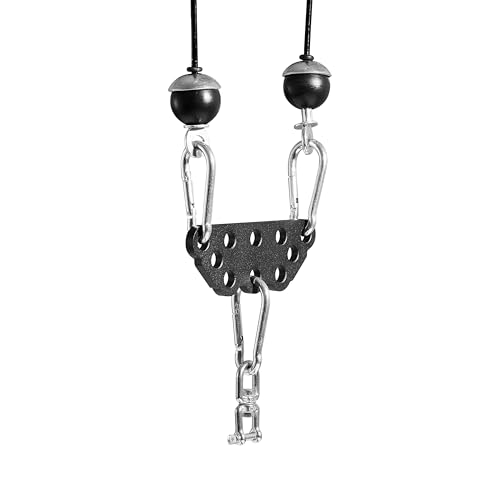 wantiekid Multi-Grip LAT Pull Down Bar Hardened Powder-Coated Finish, 360° Rotating Stainless Steel Adapter, Neutral & Wide Grip Spreader Bar for Pulley System Gym & Cable Machines（6in）