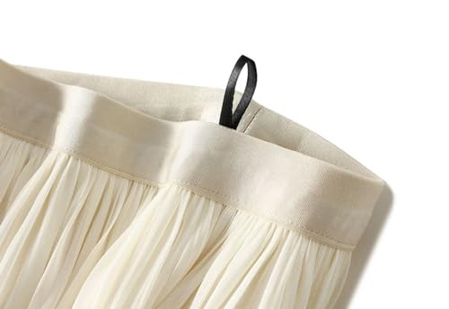 Womens Pleated A-Line Skirt Elastic High Waist Midi Skirts Elegant Graceful Flowy Fairy Skirt for Prom Wedding Party3