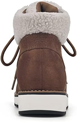 WHITE MOUNTAIN Shoes Cozy Women's Lace-up Hiker Bootie, Tobacco/Fabric, 9.5 M | Image 4