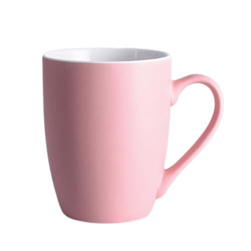 Taza de café cerámica 350ml con asa color rosa miniatura 1