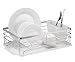 Neat-O Stylish Sturdy Stainless Steel Metal Wire Medium Dish Drainer Drying Rack (Stainless Steel, Chrome)