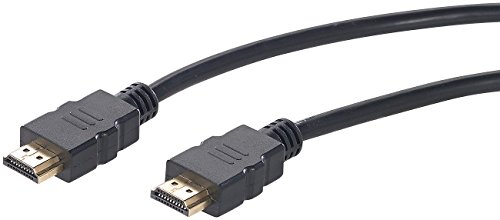 auvisio Fernseherkabel: 2er-Set High-Speed-HDMI-Kabel f&uuml;r 4K, 3D & Full HD, HEC, schwarz, 10 m (Monitorkabel)