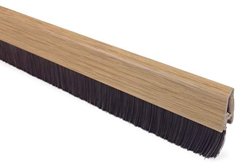 Stormguard Bottom Door Brush Seal - Light Brown, 838mm/33" Weather Stripping
