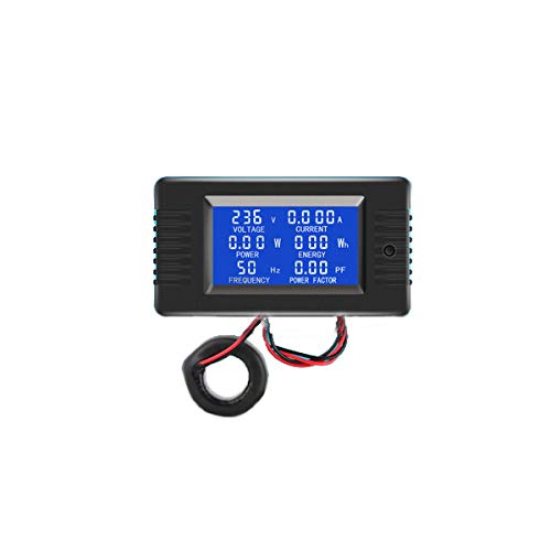 Taidacent AC Digital Electrical Multi Meter Current Power Frequency Meter Electrical Power Monitoring Meter Energy Meter Module (PZEM-022 100A Opening and Closing CT)