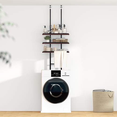 LunarLight �����h���[���b�N ��60cm���s��27����203�`280cm �I��8�i�K�������� �|����3�i�K�������� �h���p���Ή� �t�F���g�t�� ����@���b�N �˂����莮 �ȃX�y�[�X �X���� �V�����[���[�����[ �g�ݗ��ĊȒP (�_�[�N�u���E��)