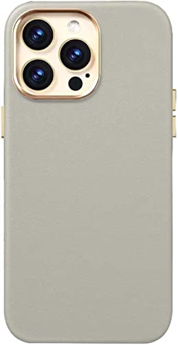 Étui iPhone 14 Pro Max résistant aux chocs et rayures en cuir