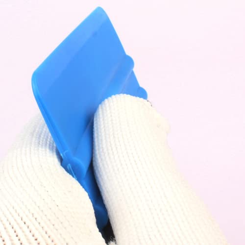 4 Pcs Felt Edge Squeegee Vinyl Wrap Squeegee Applicator,Vinyl Squeegee with Felt, Vinyl Wrap Tools for Car Window Tint, Car Wrapping, Self-Adhesive Film Plastic Tool Felt Edge - Image 5