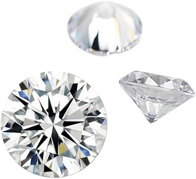 Moissanite VVS1 D ronde brillante en vrac pour fabrication de pendentifs et bracelets