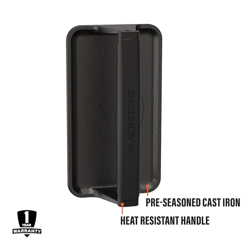 image for Blackstone 5553 Pre-Seasoned Cast Iron Griddle Press Medium Heavy Duty