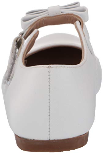 Elephantito Girls Mary Jane Flat, White, 8 Us Medium #TOP2