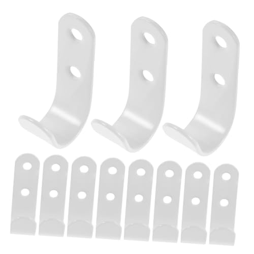 Anneome Heavy Duty Trailer Tarpaulin Hooks Set with Tarp Clamps White Cargo Net and Sunshade Net Hooks for Truck Canopy Rv Awnings and Trailer Tarp Support Secure Fastener Kit