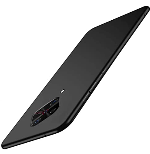 Image of Mobile Back Cover Case for Vivo S1 Pro (Silicone Case|CameraProtection|Black SC1510)