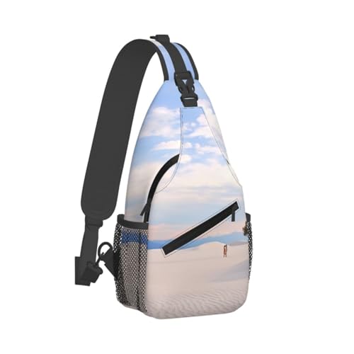 Bolsa Cruzada Unisex Negra de Poliéster para Viaje miniatura 7