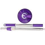 MUCKLILY Stainless Steel Telescopic Mop for Convenient Household Cleaning and Washable Design for Efficient