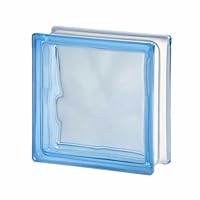 Vetromattone 19x19 Azzurro Wave - Blocco Vetro Per Muratura, Design Ondulato, Luce E Design (106306) - Foto 8