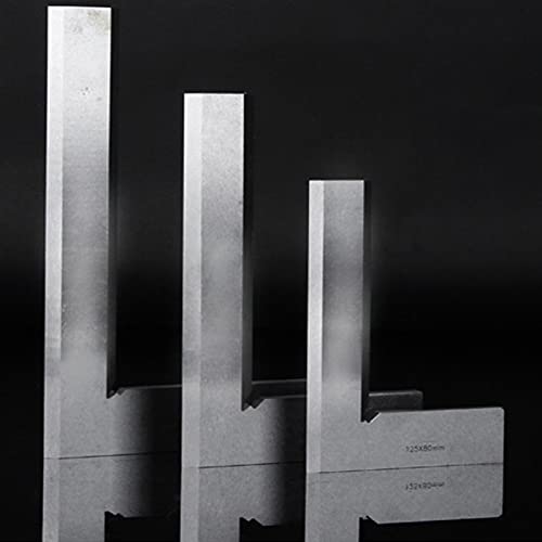 Carpentry Squares Woodworking Square Stainless Steel Bladed 90 Degree 63X40 100X63 160X100Mm 200X125M Angle Try Square Ruler Bevel Edge Square Gauge Edge Angle Ruler (Color : 100X63Mm) #TOP3