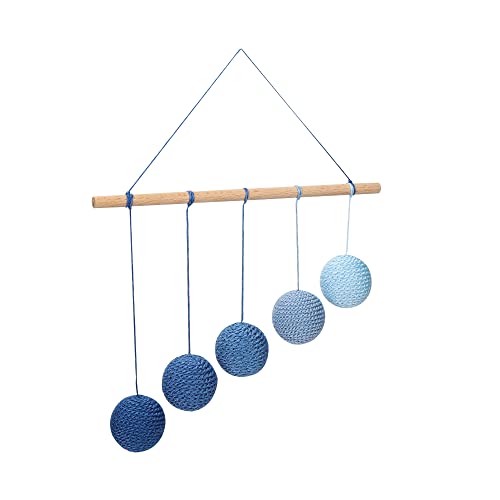 Image of LEADER JOY Montessori Blue Gobbi Ball Gobbi Mobile, Montessori Mobile,Essential Mobile, Hanging Mobile Learning Mobile