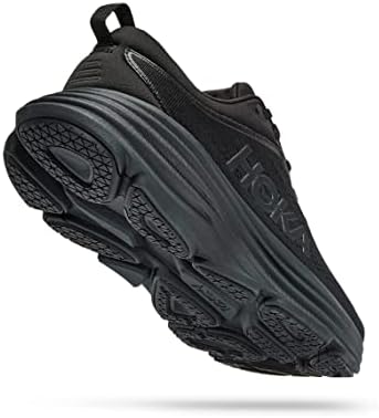 HOKA ONE ONE Bondi 8 Womens Shoes Size 9.5, Color: Black/Black | Image 2