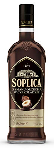 SOPLICA - Polish Hazelnut & Chocolate Vodka - Natural Ingredients - For Shots & Cocktails - 25% Alcohol - 500 ml