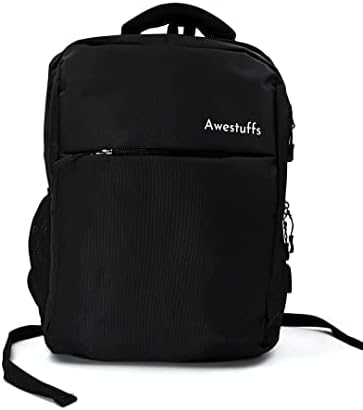 Awestuffs Anti Theft, Water Resistant Compact Smart Backpack with USB Charging Point - Fashion Bag for 15.6 inch Laptop, 30 Ltrs