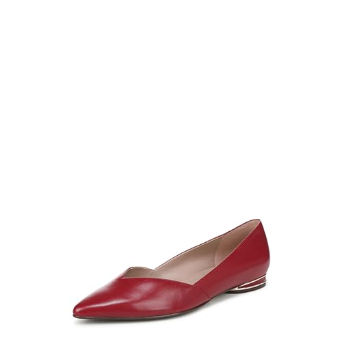 Image of Naturalizer Women's Havana Ballet Flat Hearts Flame Red Leather 9 W