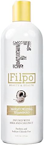 FILPO Coconut Milk Moisturizing Shampoo - Sulfate Free Coconut Milk Shampoo with Coconut Oil and Argan Oil, Clarifying Shampoo for Natural Hair Care, Coconut Shampoo for Curly Hair, Argan Oil Shampoo