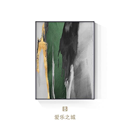 Tableau abstrait triptyque encadré pour salon moderne