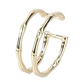 KJHBV Anillo Abierto Dorado para Mujer, Decoración Sencilla para Dedo, Aleación de Cobre, Diseño Elegante y Moderno, Adecuado para Cumpleaños y Graduación