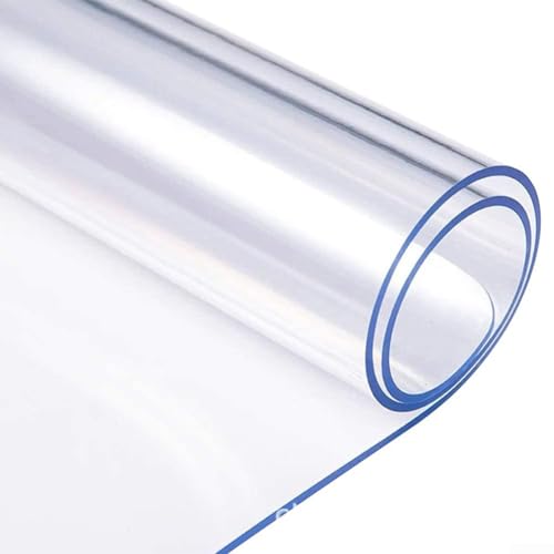 Protector de mesa de PVC transparente suave e impermeable para mesas de comedor y escritorios (50 x 100 cm)