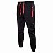 Produktbild BGUK Herren Jogginghose Sporthose Trainingshose Baumwolle Fitness Slim Fit Freizeithose Joggers Sweathose Streetwear, Schwarz, Silber, Grau, Marine, M-3XL
