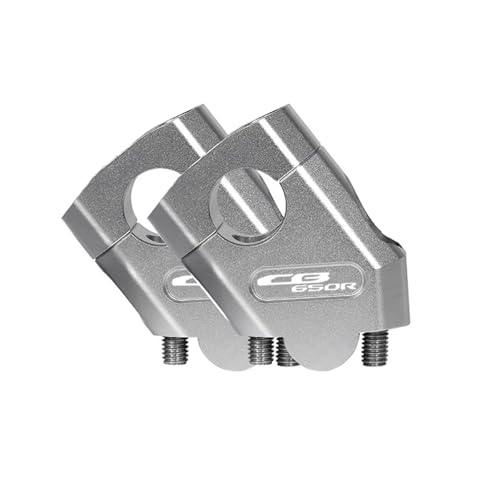 Rehausseur guidon CB650R et pontet de rehausse moto 22 mm couleur titane