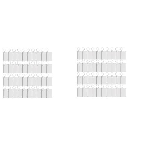 Porte-clés sublimation blanc double face pour personnaliser vos accessoires et cadeaux DIY